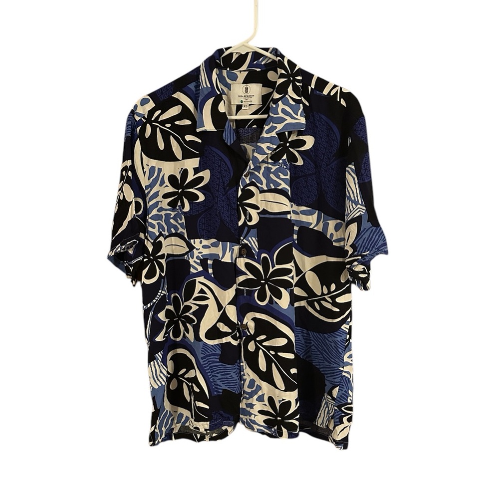 Nora Spearman Stitch Fix Hawaiian Men’s XL Rayon ButtonDown Short Sleeve Beach